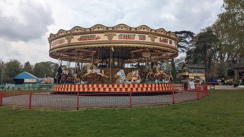Roundabout at Bressingham Gardens and Steam Museum